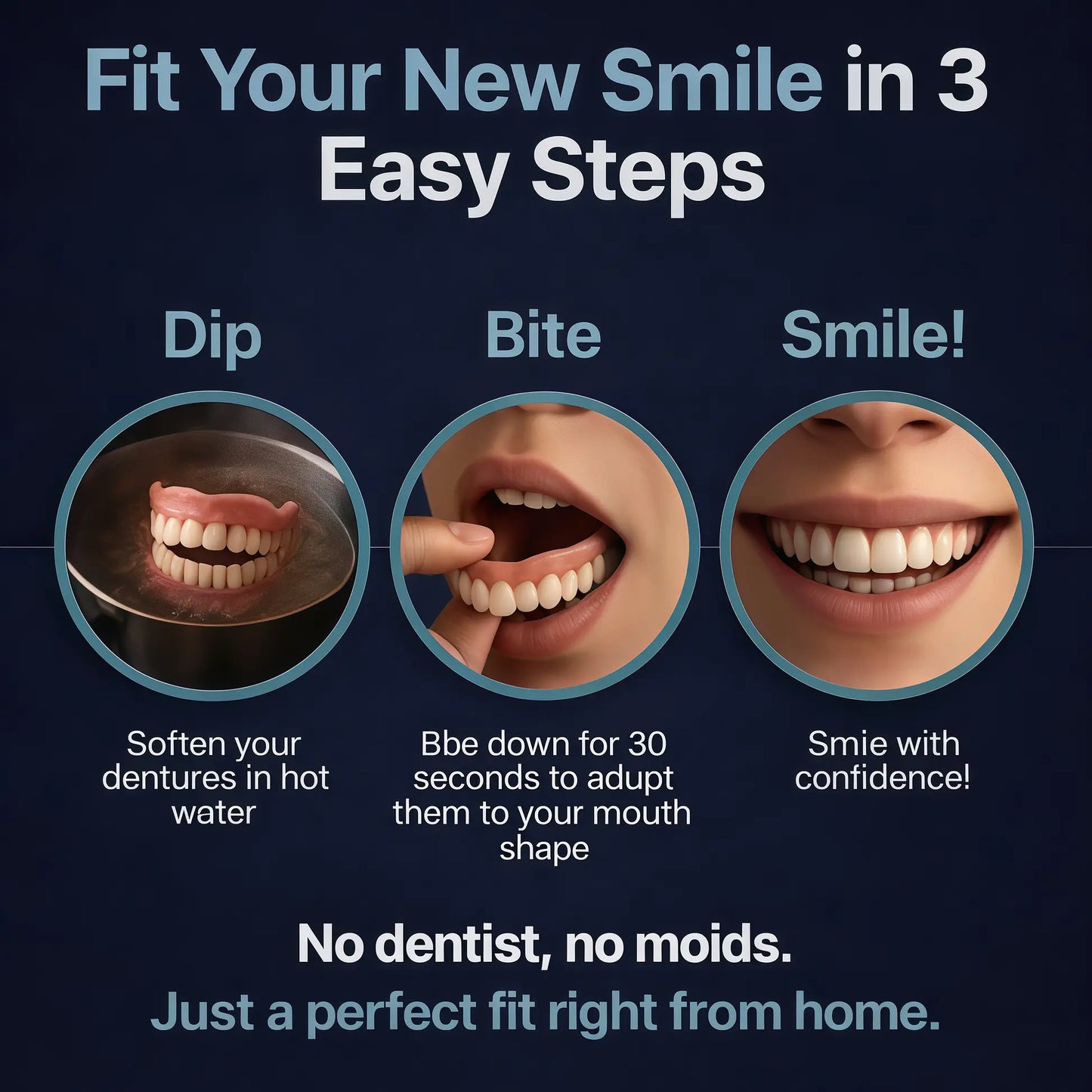 Newly upgraded second-generation YagooTM complete dentures