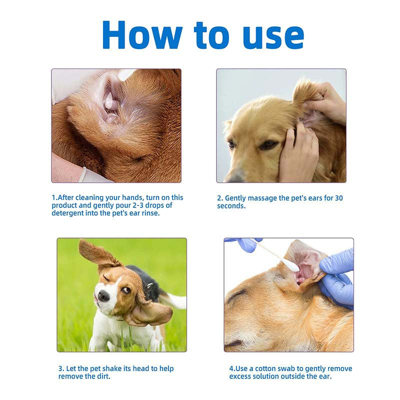 Gentle Pet Ear Wash | Odor-Free Cleaning for Dogs & Cats🌿