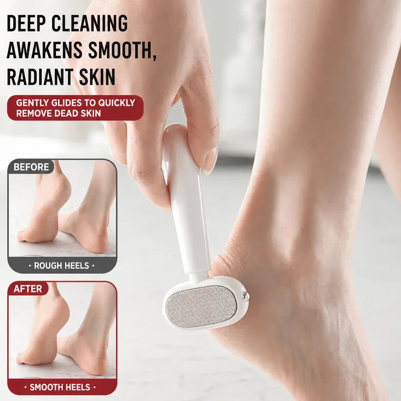(🔥Free Gift Of Two Replacement Blades✨)Dual‑Sided Foot Callus Remover, Replaceable Stainless Steel Blade Foot Scraper 🦶