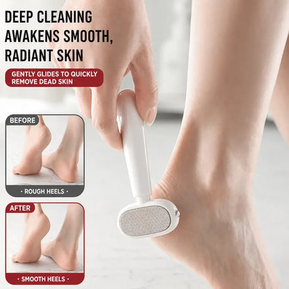 (🔥Free Gift Of Two Replacement Blades✨)Dual‑Sided Foot Callus Remover, Replaceable Stainless Steel Blade Foot Scraper 🦶