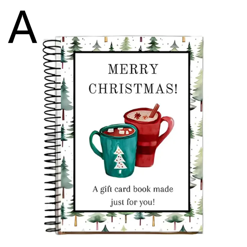 Christmas Gift Card Book, Diy Spiral Bound Gift Card Book