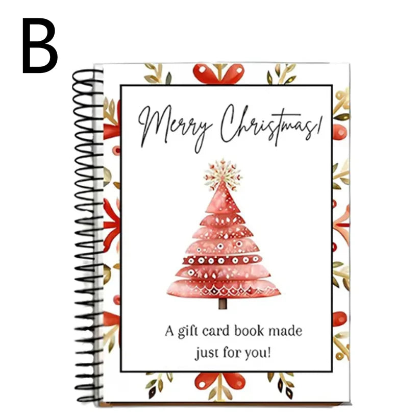 Christmas Gift Card Book, Diy Spiral Bound Gift Card Book