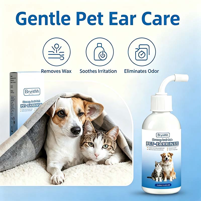 Gentle Pet Ear Wash | Odor-Free Cleaning for Dogs & Cats🌿