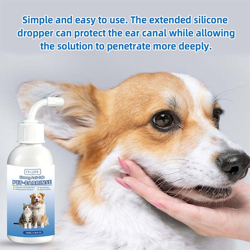 Gentle Pet Ear Wash | Odor-Free Cleaning for Dogs & Cats🌿