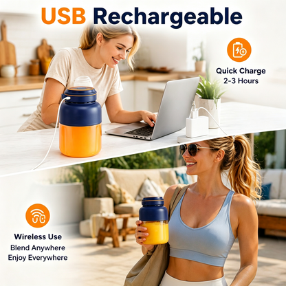 Portable Household Appliances Juicer,USB Summer Essentials Smoothieblender🍓