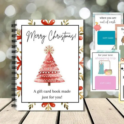 Christmas Gift Card Book, Diy Spiral Bound Gift Card Book