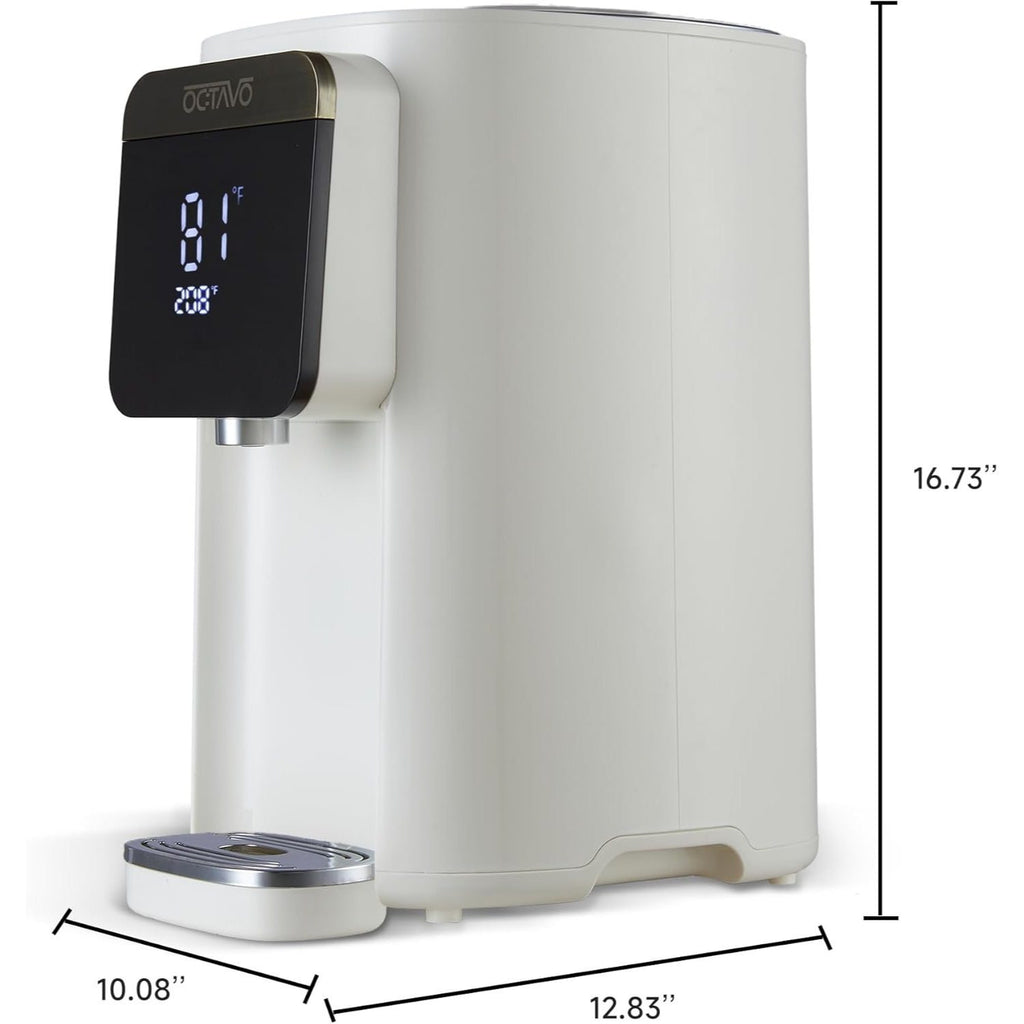 OCTAVO Water Boiler & Warmer 5 Liter, 304 Stainless Steel Water Tank, 700 Watt 6 Adjustable Water Temperature, LCD Touch Control Screen, Child Lock with Water Shortage Indicator