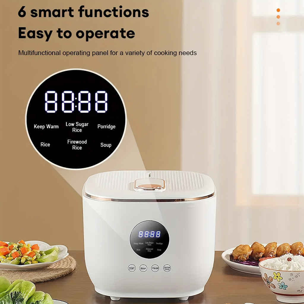 Yalulu Rice Cooker, Smart Electric Cooker, Touch Screen, Digital Display, 3L\u002F 101.44oz Capacity, Can Make, Porridge, Soup, 24-hour Timer And Keep Warm Function, Suitable For Home Use