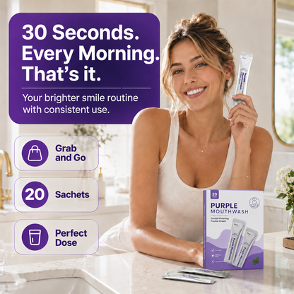 🔥LAST DAY 60% OFF Purple Mouthwash - Sachets 20 Pack