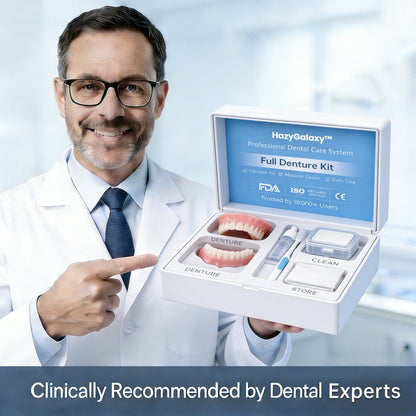 🔥 ENDS TODAY 80% OFF🔥 HazyGalaxy™ Custom-Fit Dentures 🦷Smile with Confidence