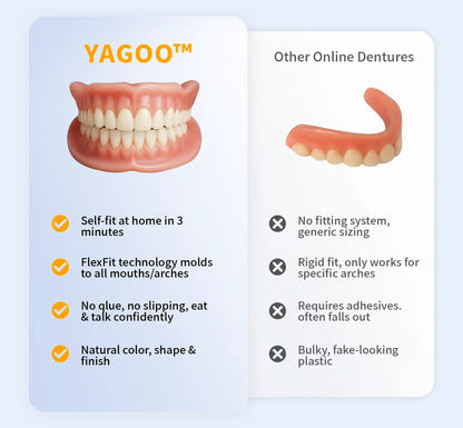 YAGOOTM Custom-Fit Full Functional Dentures