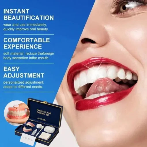 🌎Ends Today: 60% OFF! ⏰ Medical Full Denture with Strong Suctiond🦷Obtain American Dental Association (ADA) Certification