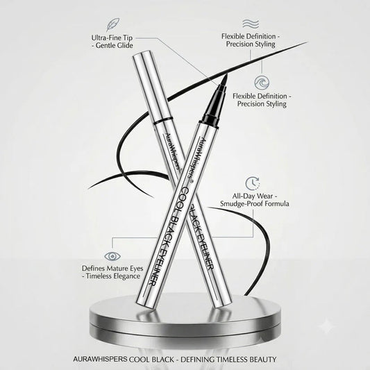Final Day: Buy 1 Get 1 Free |Aurawhispers Effortless Precision Eyeliner: Designed for Mature, Beautiful Eyes