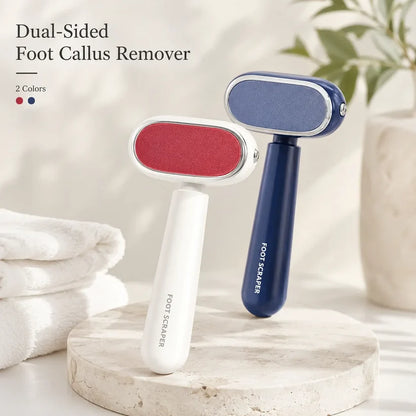 (🔥Free Gift Of Two Replacement Blades✨)Dual‑Sided Foot Callus Remover, Replaceable Stainless Steel Blade Foot Scraper 🦶