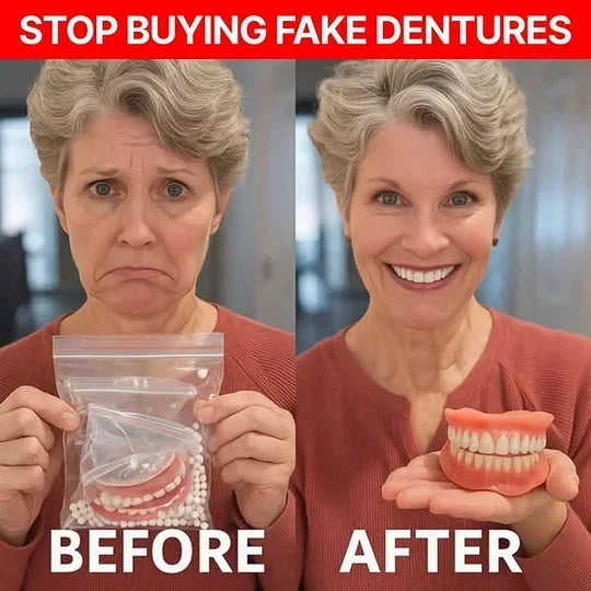 🔥 ENDS TODAY 80% OFF🔥 HazyGalaxy™ Custom-Fit Dentures 🦷Smile with Confidence