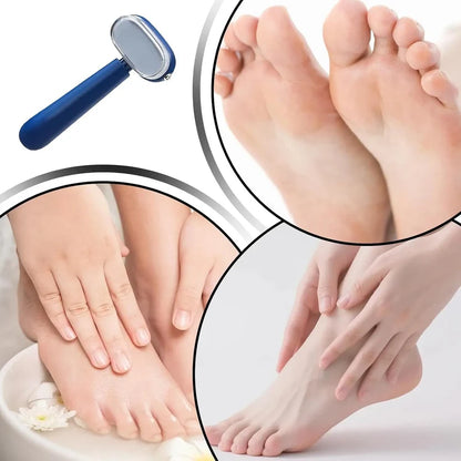 (🔥Free Gift Of Two Replacement Blades✨)Dual‑Sided Foot Callus Remover, Replaceable Stainless Steel Blade Foot Scraper 🦶