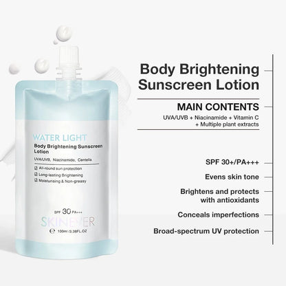 Water-Light Brightening Sunscreen Lotion – Niacinamide Infused